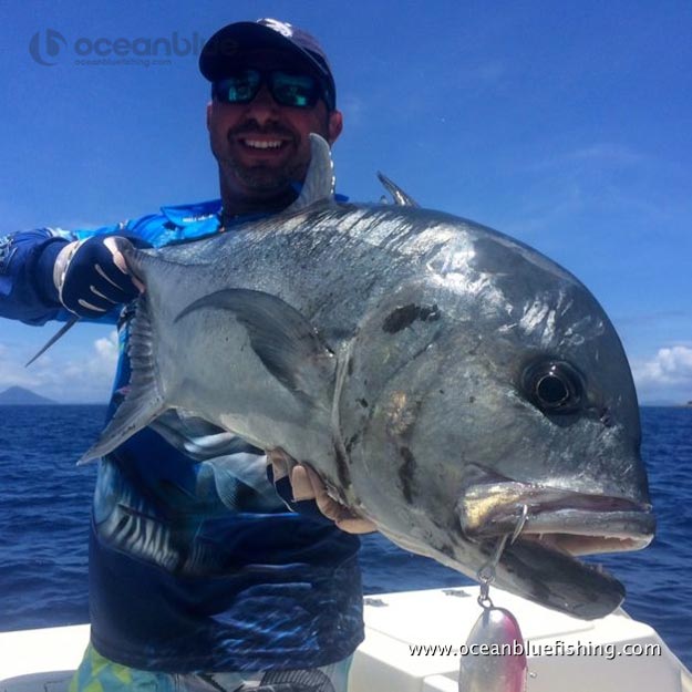 angler caught huge gt fish