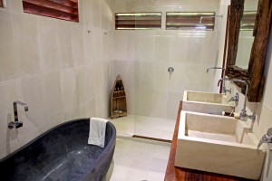 Trees and Fishes - bathroom with bath tub