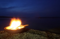 bonfire - night at Vanuatu Private Reatreat