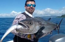 Shaun Maxwell friend on dogtooth tuna fishing