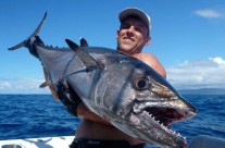 Shaun Maxwell dogtooth fishing in Vanuatu