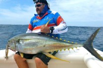 catching a yellowfin tuna