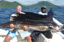 we were able to catch a big sailfish in Vanuatu