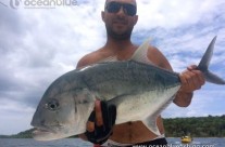 angler caught GT Fish in Vanuatu