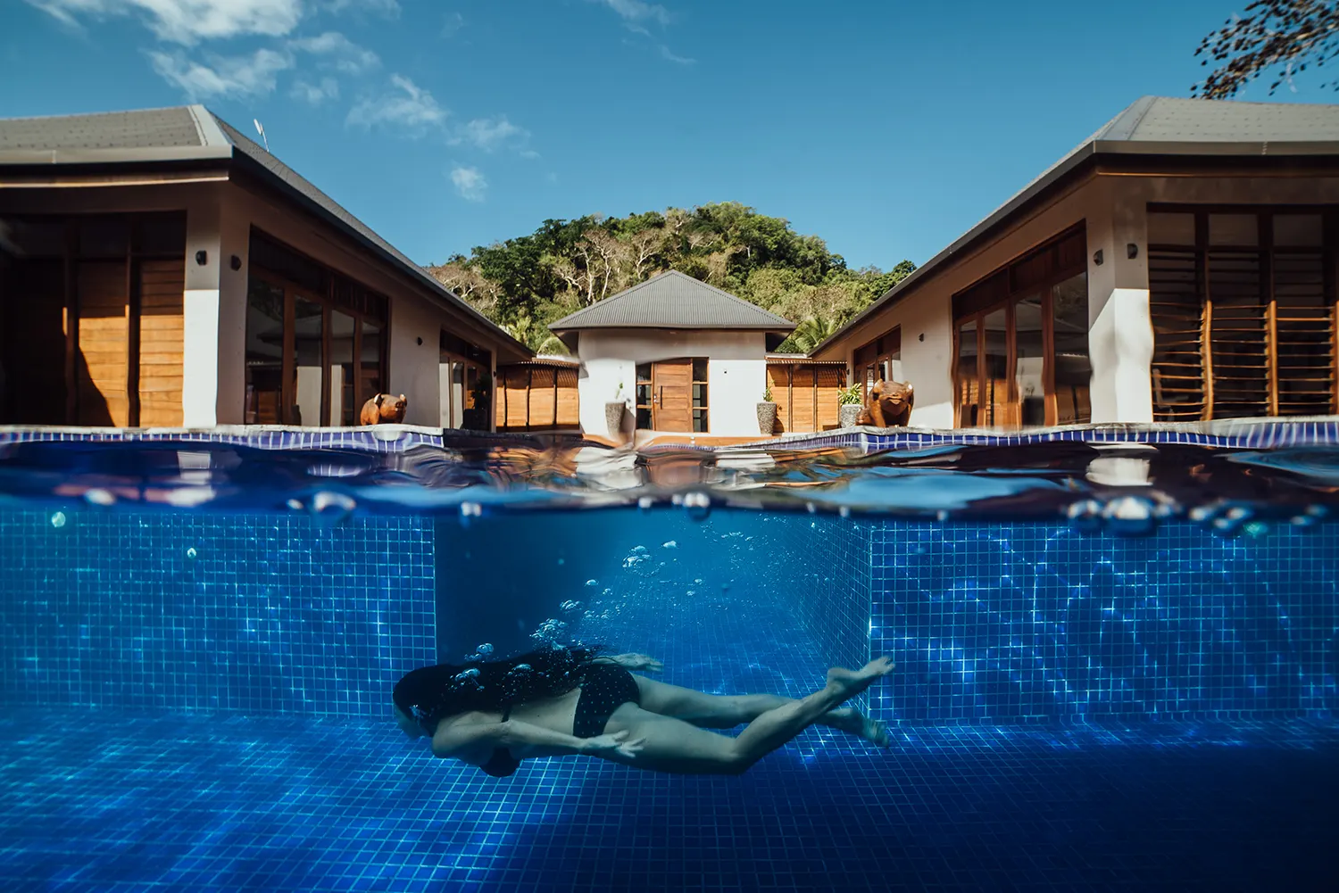 Stunning pool at Private Luxury Trees and Fishes Vanuatu